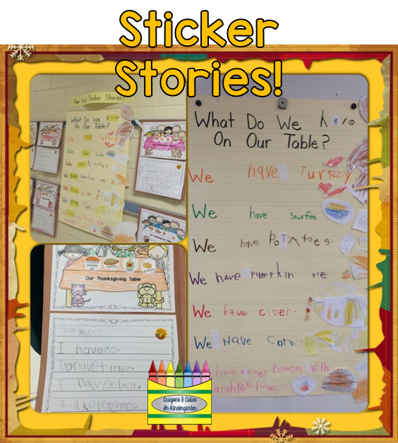 crayons amp cuties in kindergarten sticker stories sticker story template