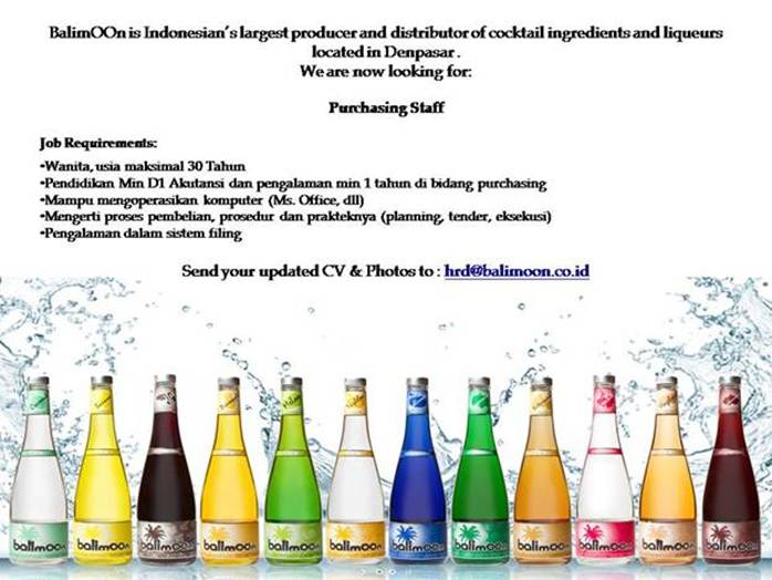 Purchasing Staff HHRMA BALI Purchasing Staff HHRMA BALI