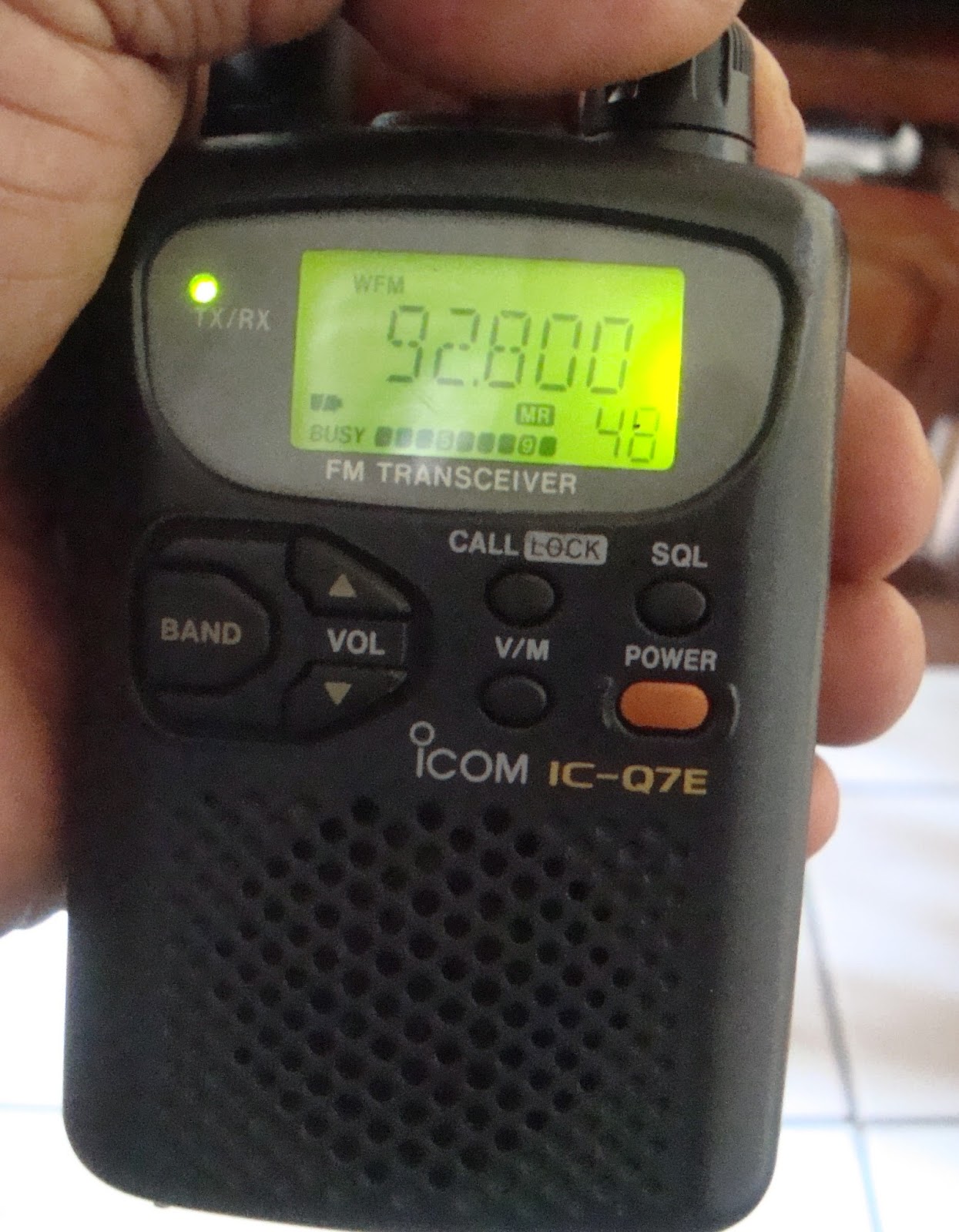 RADIO SELLER Receiver with TX ICQ7 ( SOLD )