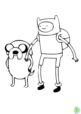 Dinokids - Desenhos para colorir: Desenhos de Hora de Aventura para