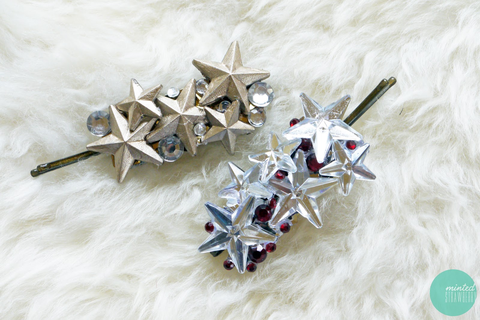 DIY Christmas Giftables Star Cluster Hair Clip Minted Strawberry
