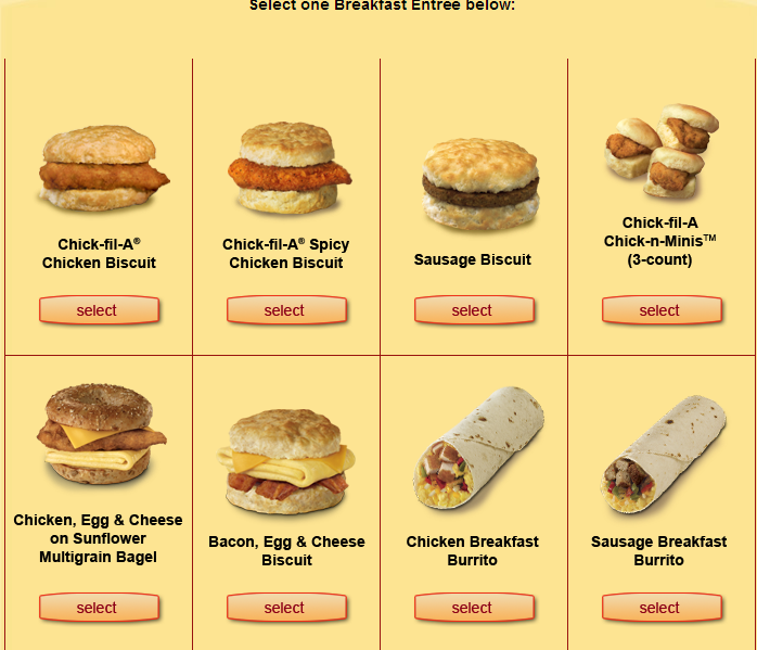 Daddy aves The Bank FREE Breakfast Entree at ChickFilA April 16