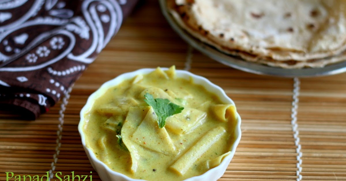 PAPAD KI SABZI SIDE DISH FOR ROTI NO ONION NO GARLIC RECIPES