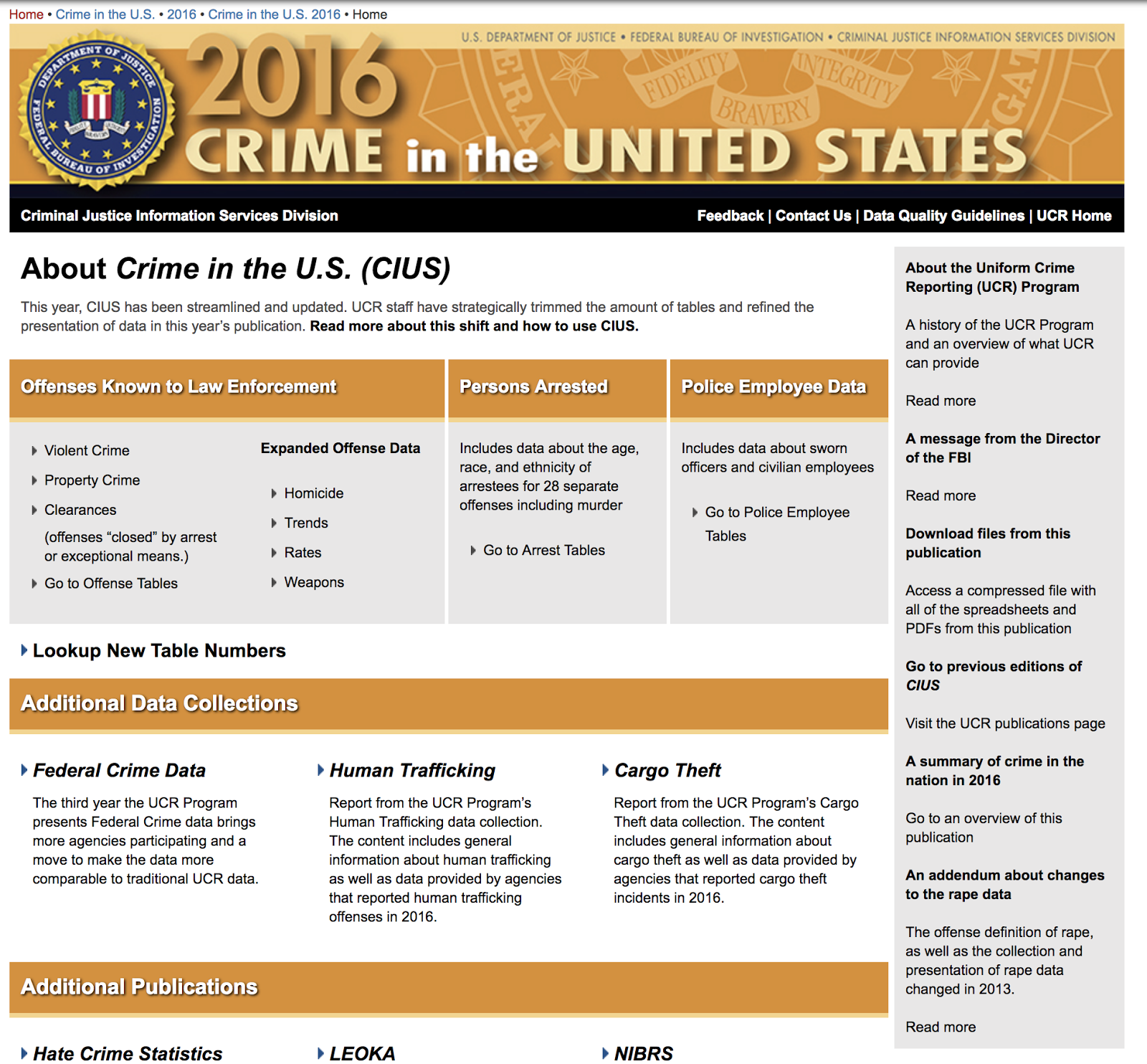 uniform crime report summary uniform crime report summary