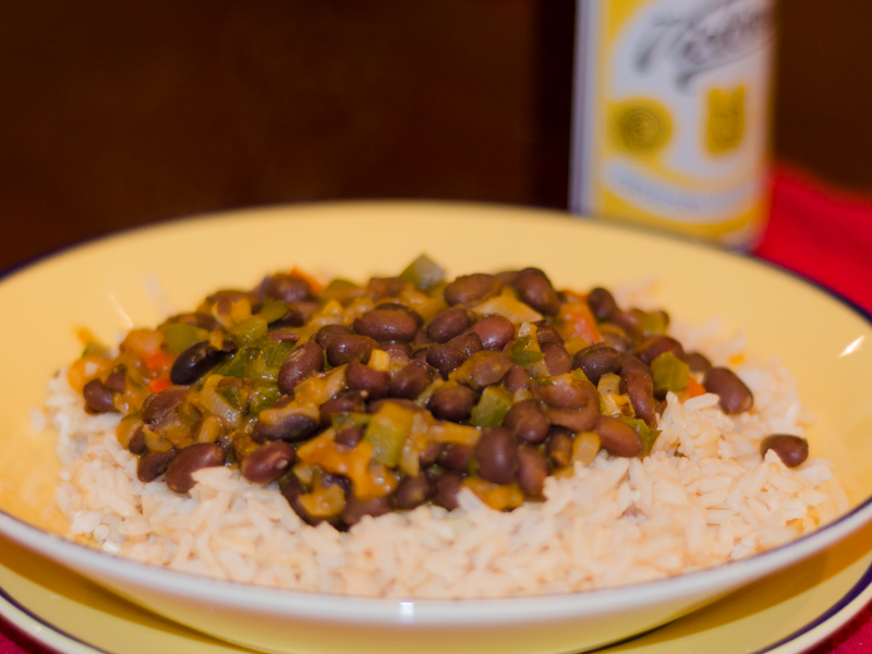 Black Beans and Brown Rice with Achiote Simple Awesome Cooking