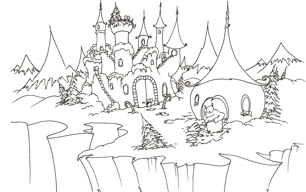 Christmas Castle Disney Coloring Books For Kids