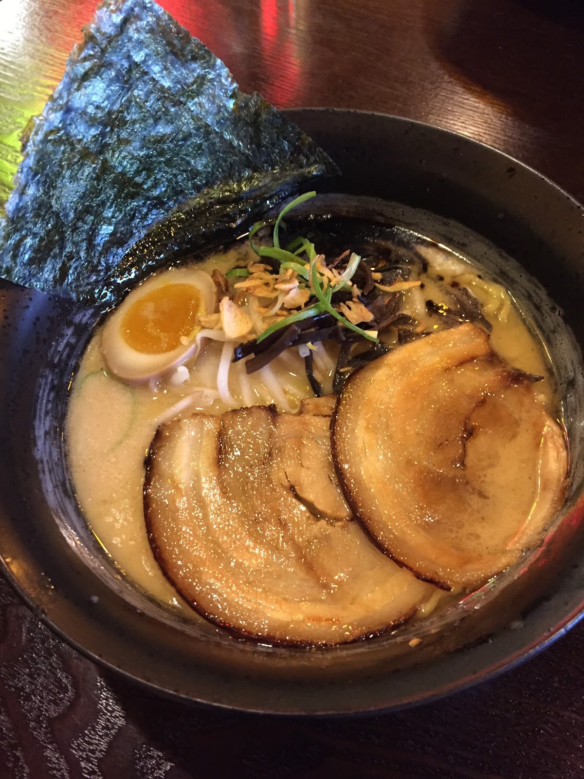 Japanese Foodie Tonkotsu Black Garlic Oil Ramen at Kaze, Berkeley USA