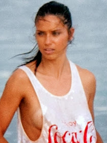 Adriana Lima Braless See-Through Nip Slip in Cancun Adriana Lima Braless See-Through Nip Slip in Cancun