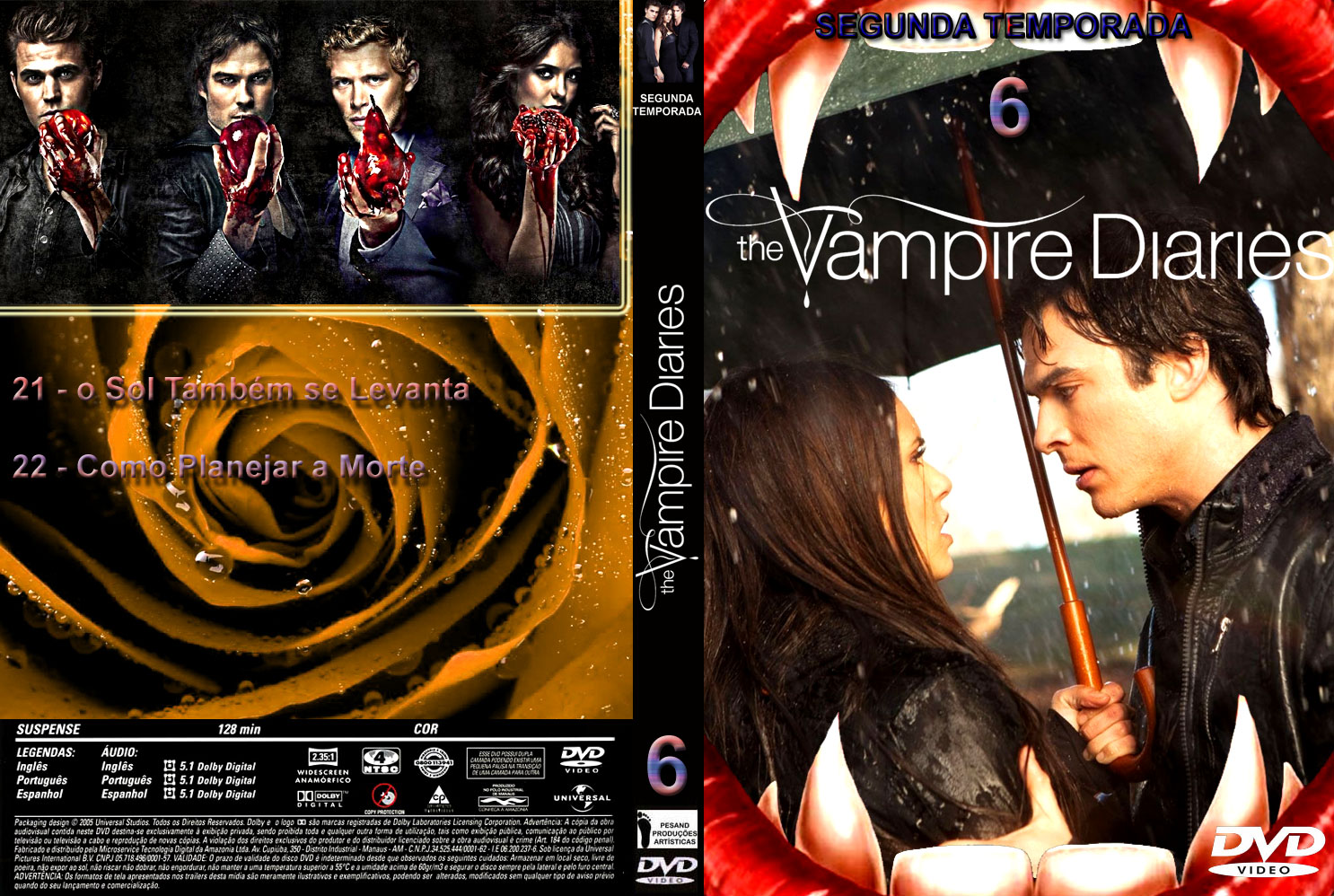 Dvd diarios de um vampiro 1 temporada