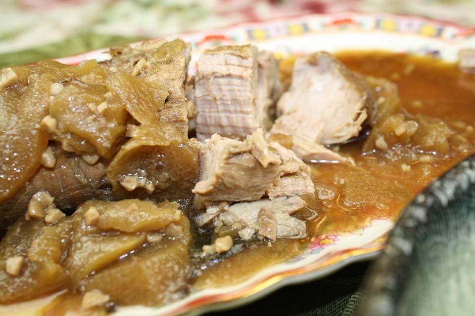 Project Adobo Adobo Pork Tenderloin with Apples by Betty Ann Quirino