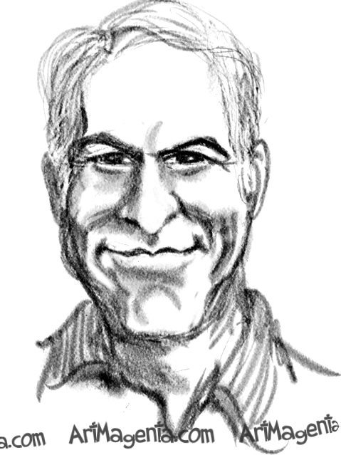 Steve Martin is a caricature by caricaturist Artmagenta