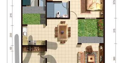 Desain Properti dan Interior: denah rumah minimalis.