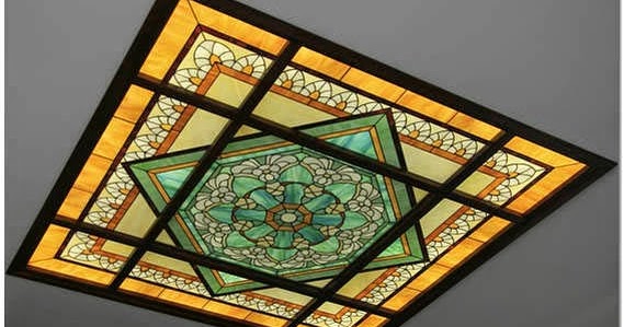 Stained Glass Ceiling Designs And Panels In The Interior