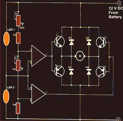 solar tracker circuit