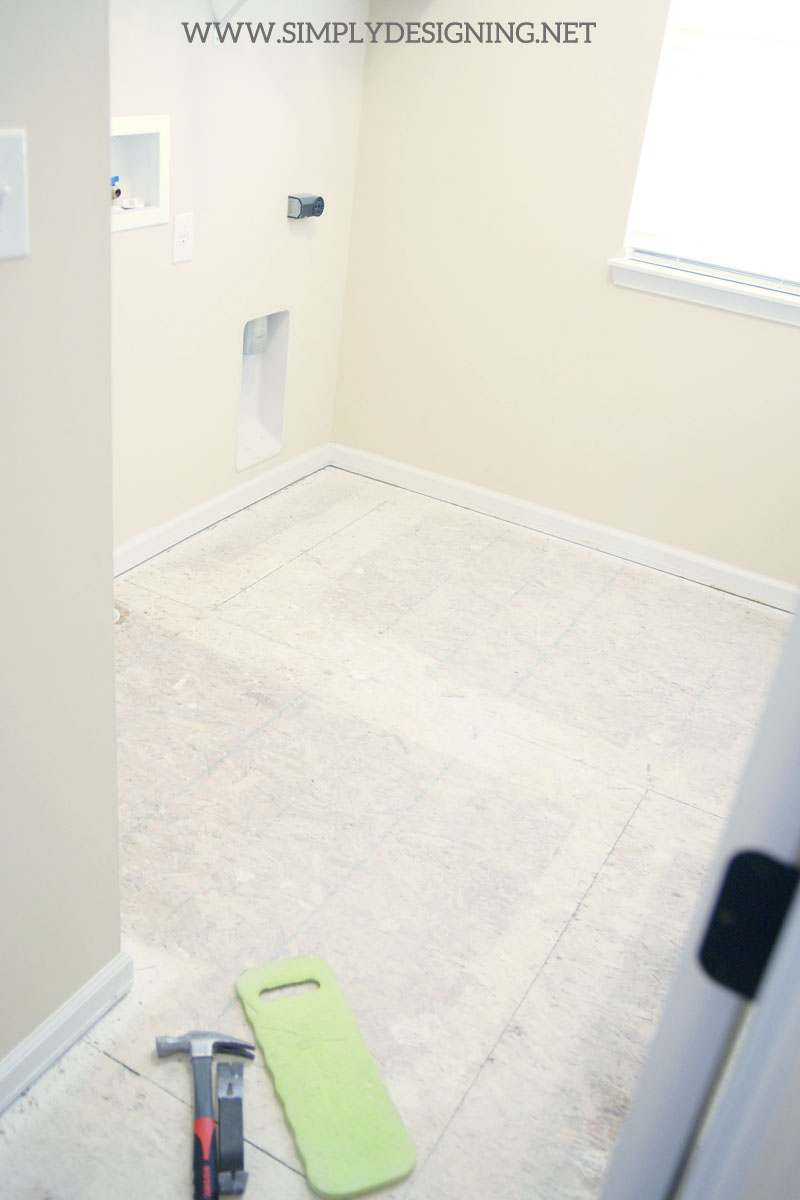 Wood Sub-Floor | a complete tutorial for how to demo, prep, install concrete backer board and install new tile floors | #diy #tile #homeimprovement #hexagontile #travertine #thetileshop @thetileshop Wood Sub-Floor | a complete tutorial for how to demo, prep, install concrete backer board and install new tile floors | #diy #tile #homeimprovement #hexagontile #travertine #thetileshop @thetileshop