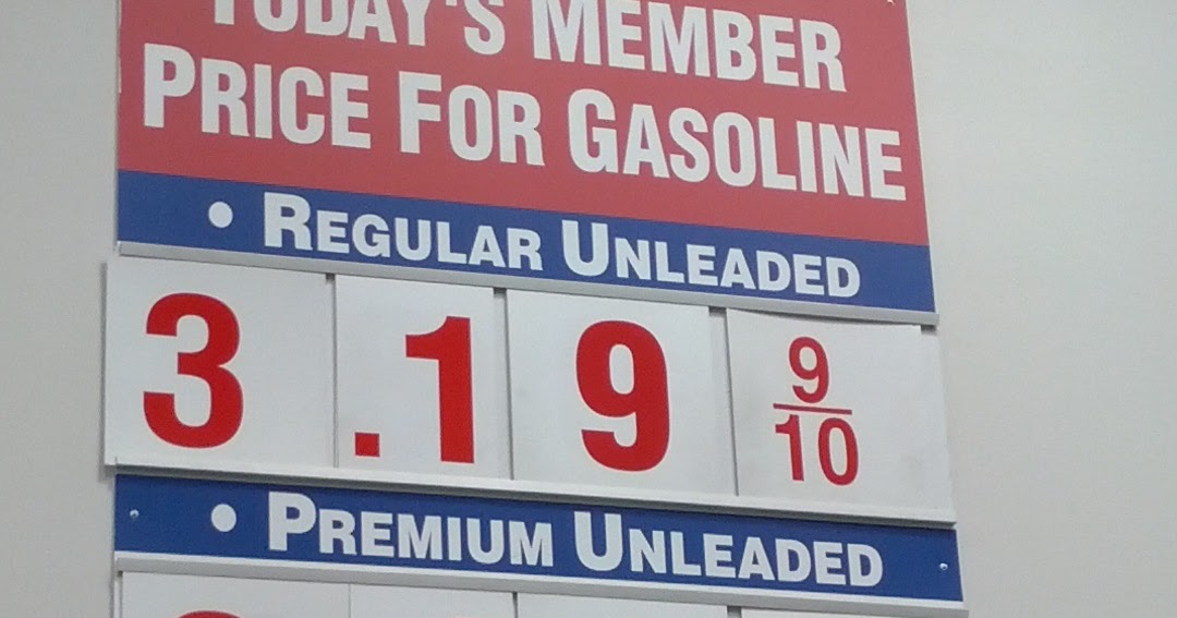 Current Costco Gas Prices (June 19, 2015 Redwood City, CA) Costco