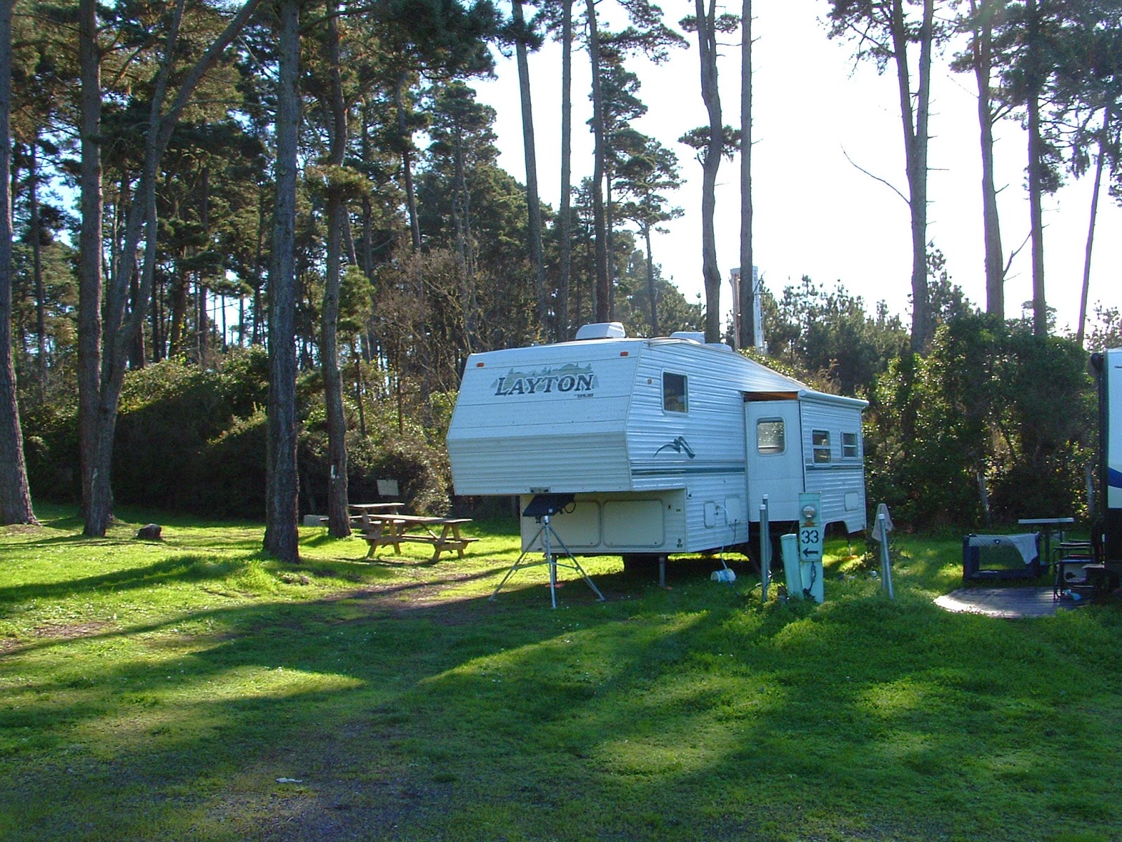 Hidden Pines RV Park Campground Fort Bragg California Mendocino