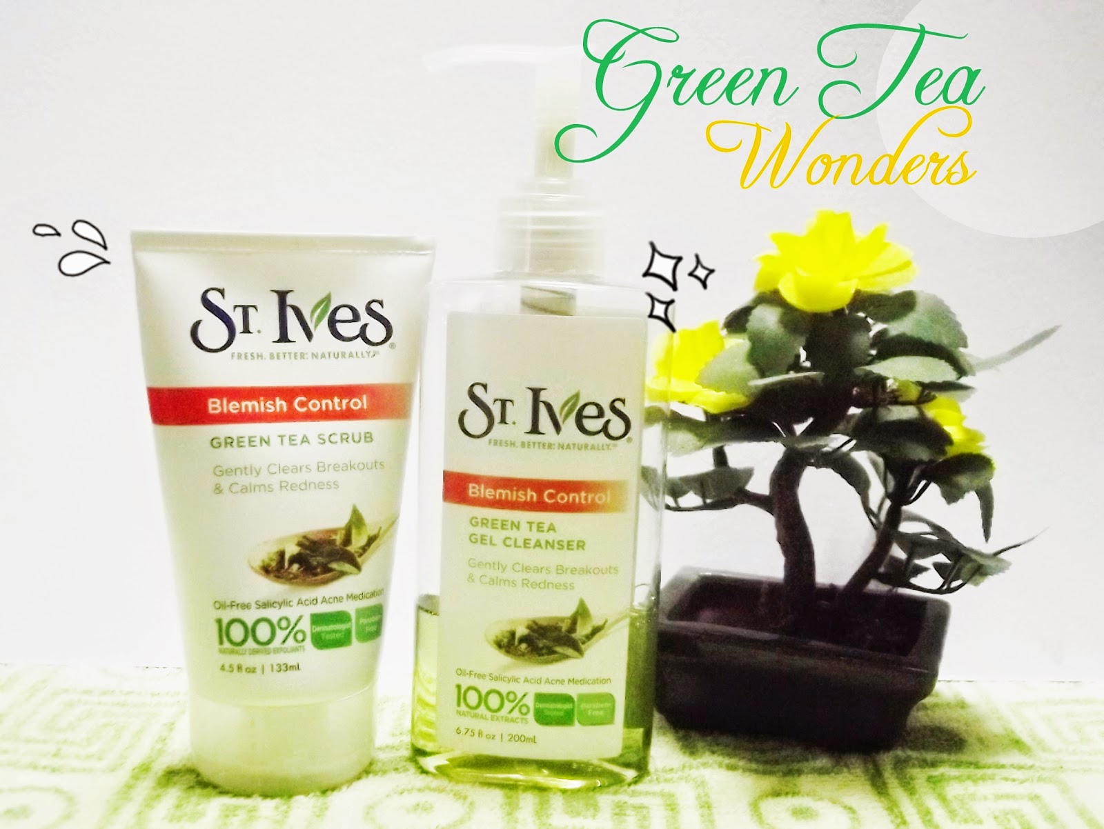 Skin Encounters Green Tea to the Rescue St. Ives Blemish Control Green Tea Cleanser and Scrub