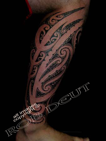 Tattoo leg 9jpg Polynesian Tribal Tattoo by Jon best lower leg tattoos