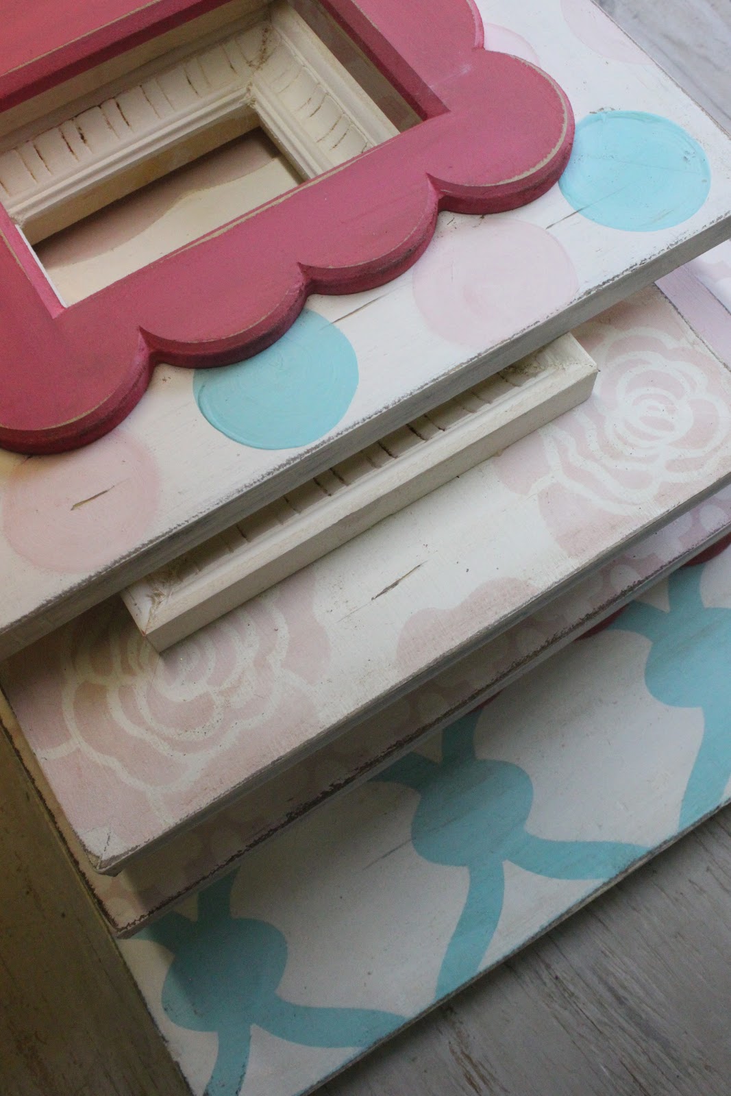 Delta Girl Distressed Frames paisley distressed nursery