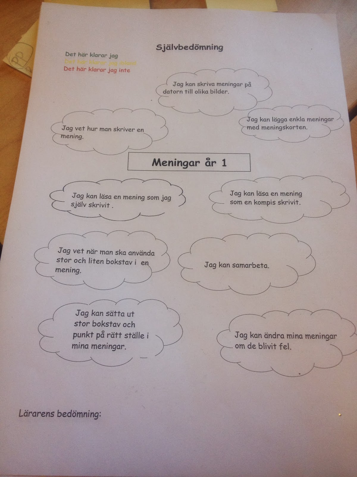 Att skriva sig till läsning på Tomaslundsskolan v. 411 Meningar