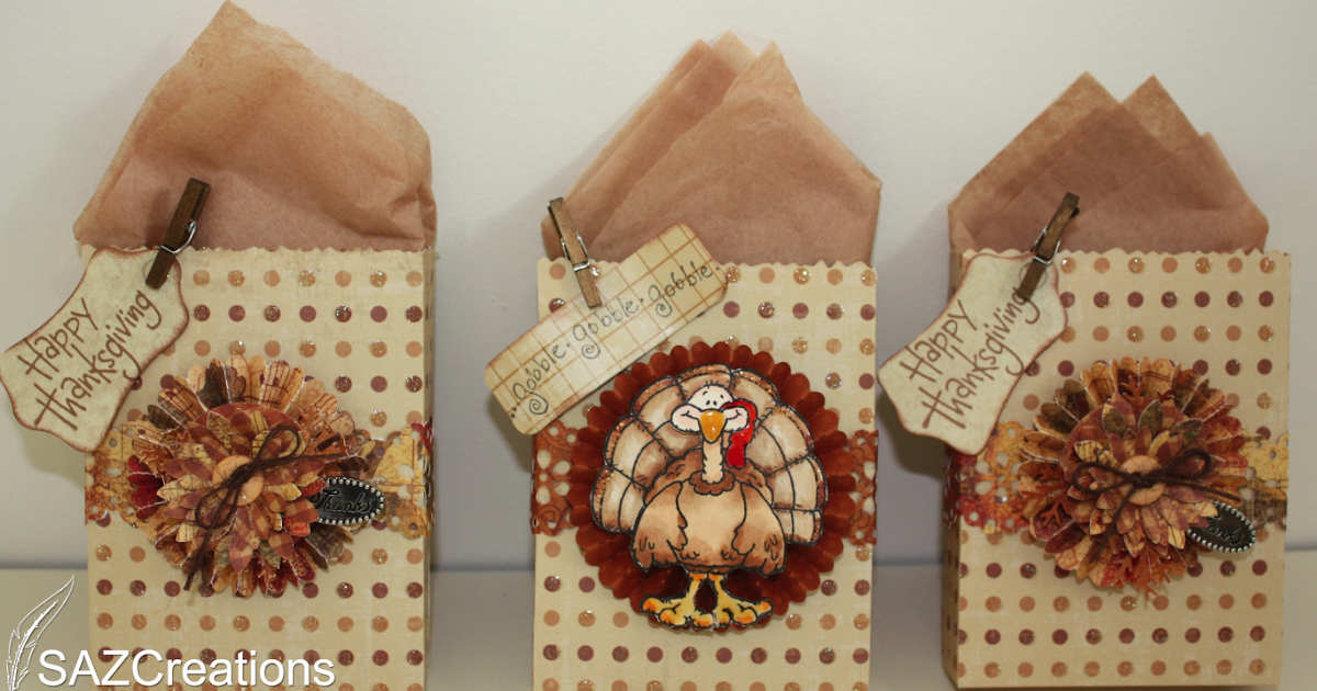 Creations by SAZ: Small and Medium Thanksgiving Gift Bags by MFT
