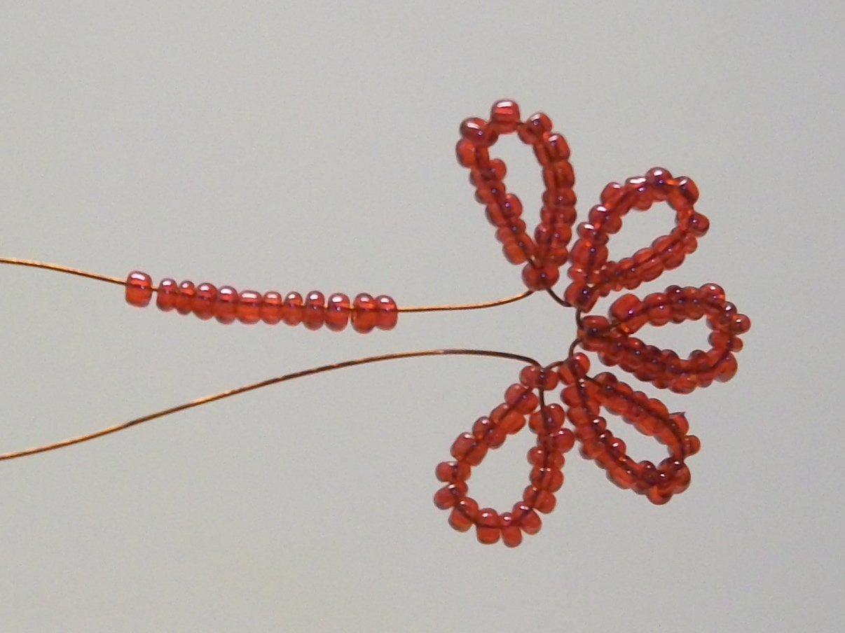 Beading for the very beginners Rose bush