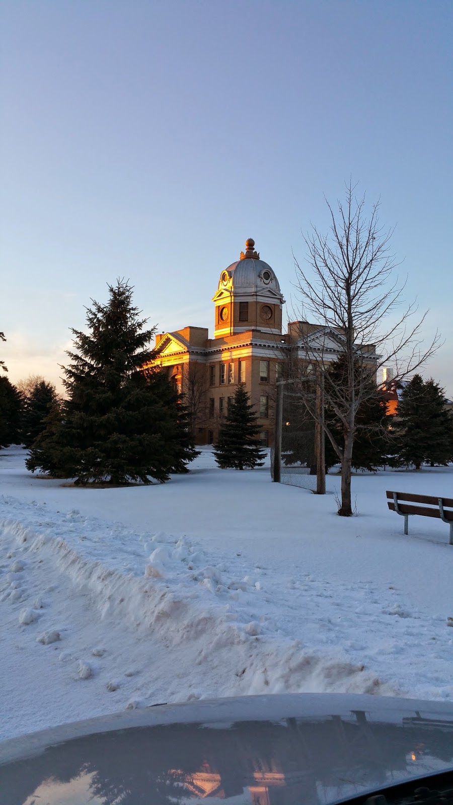Carrington, North Dakota Glowing Courthouse
