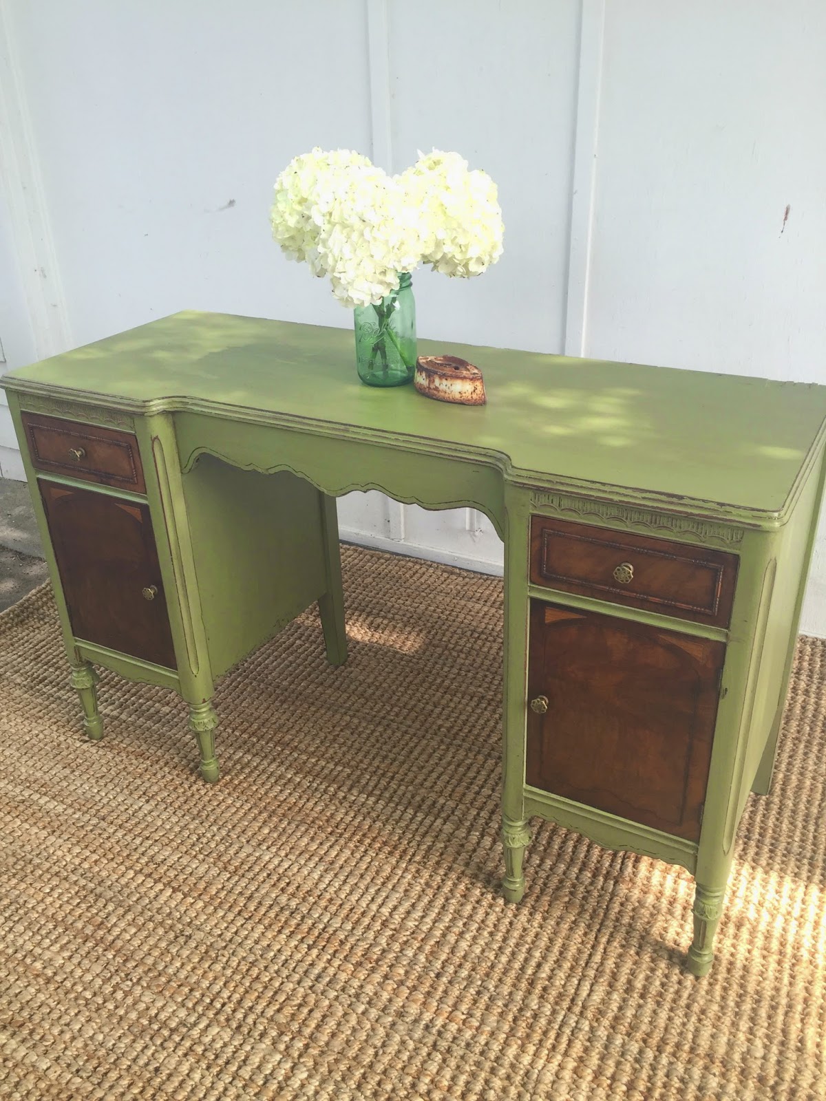 D.D.'s Cottage and Design Green Desk