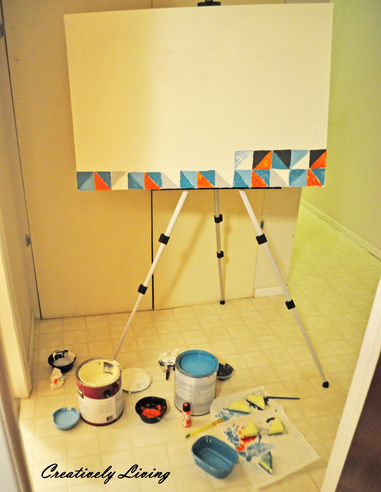 DIY Geometric Wall Art (nursery project 1) Creatively Living Blog
