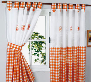 Manualidades y artesanias Salticoz: COMO HACER UNAS CORTINAS PARA SI COCINA