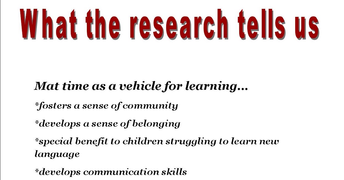 Bream Bay Kindergarten Mat time self review