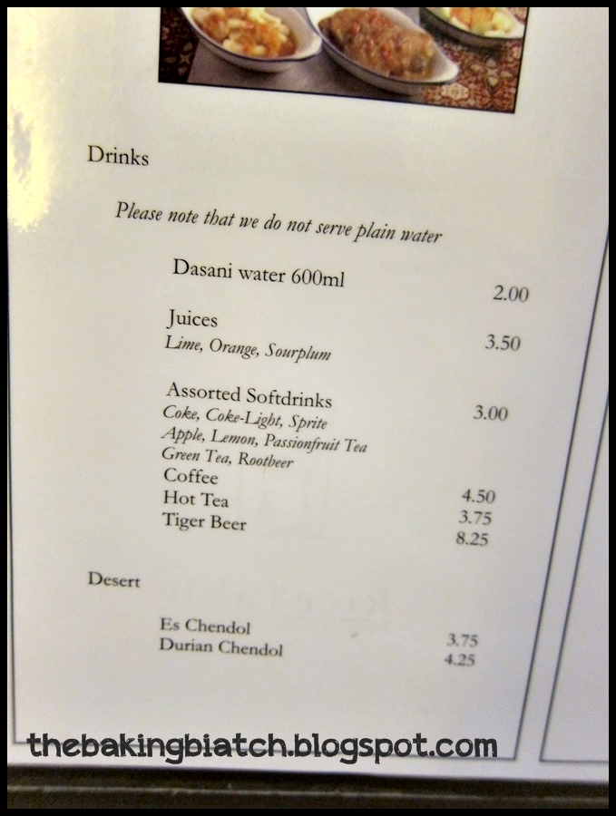 The Baking Biatch by Cynthia Lim Food Review The Rice Table at