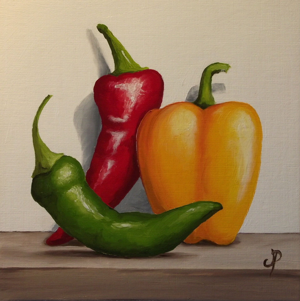 Jane Palmer Fine Art Pepper Trio