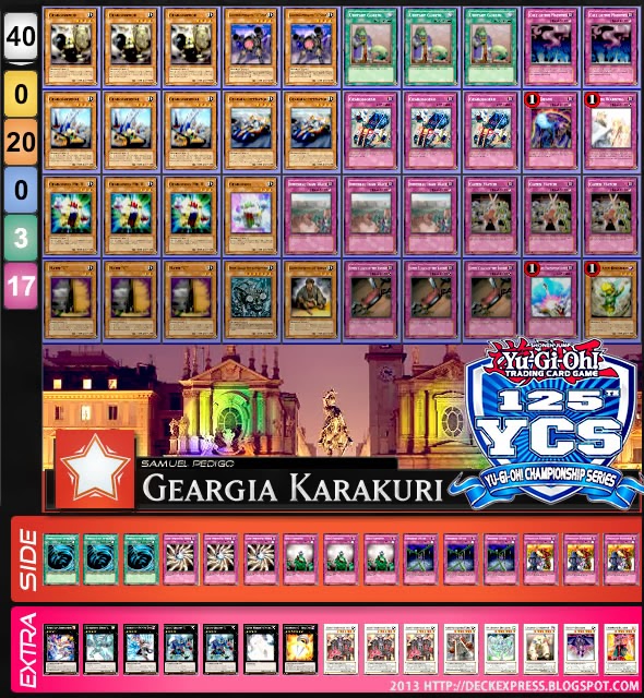 [YCS] [Deck] Turin, Italy: Champion, Geargia Karakuri, Samuel Pedigo