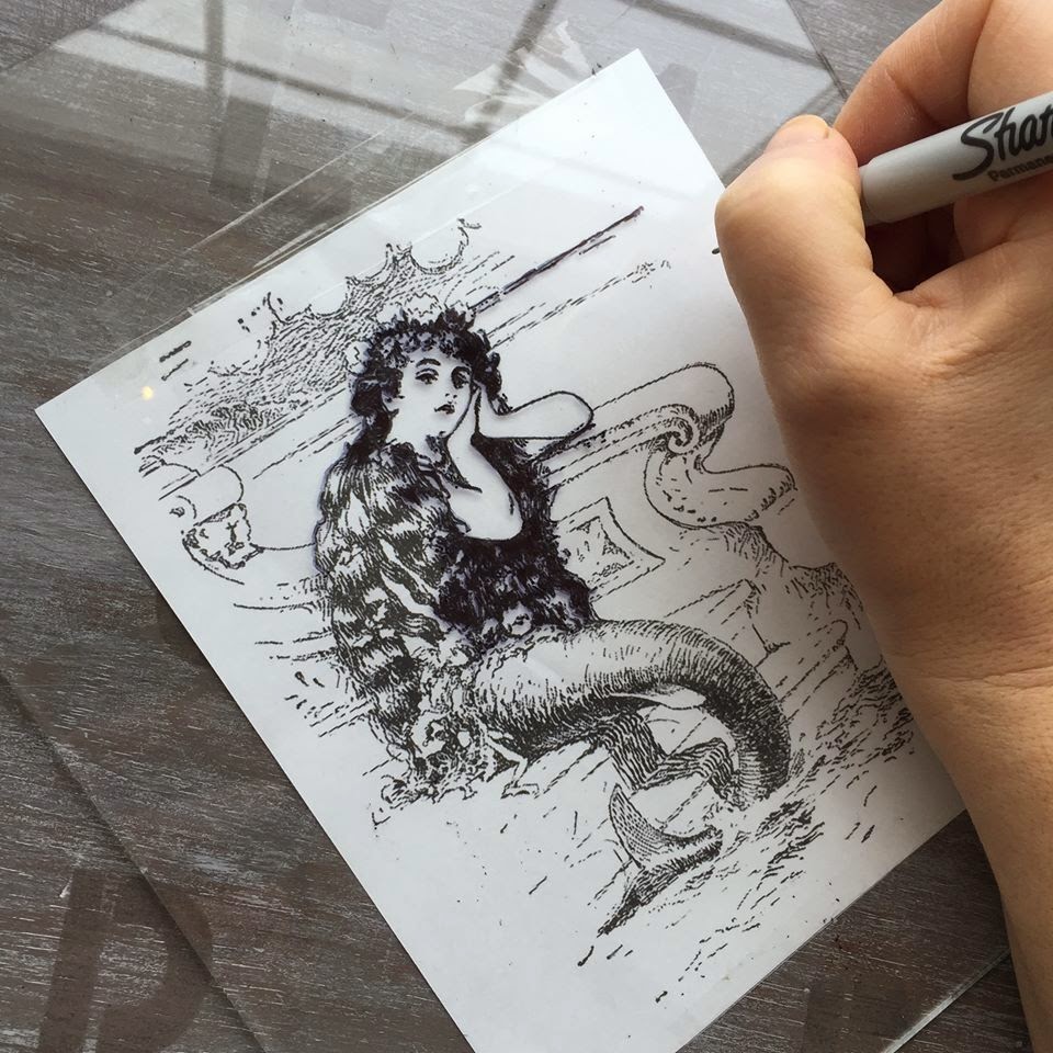 MuchoCrafts DIY TRACING ON GLASS TUTORIAL