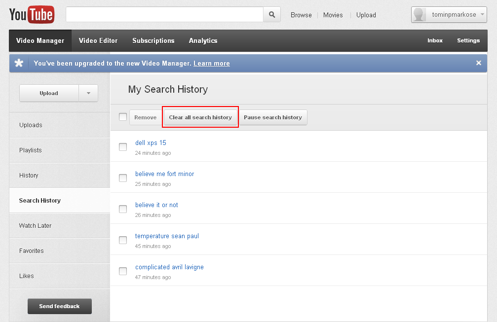 How to Clear YouTube Search History From PC, Android App ~ Tech News