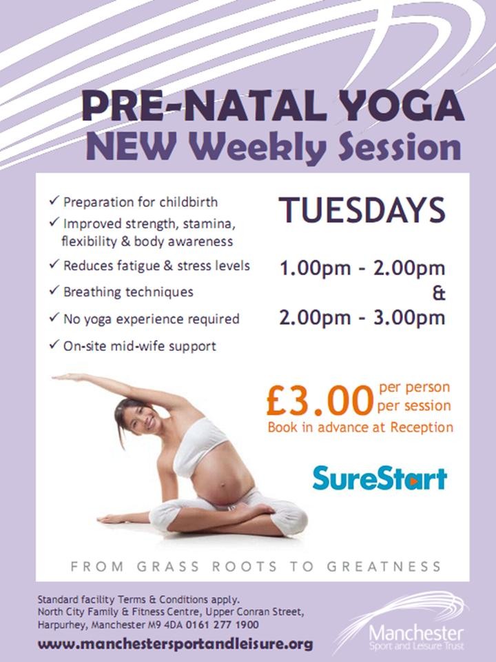 Zest Activities North Manchester PreNatal Yoga for Expectant Mums at