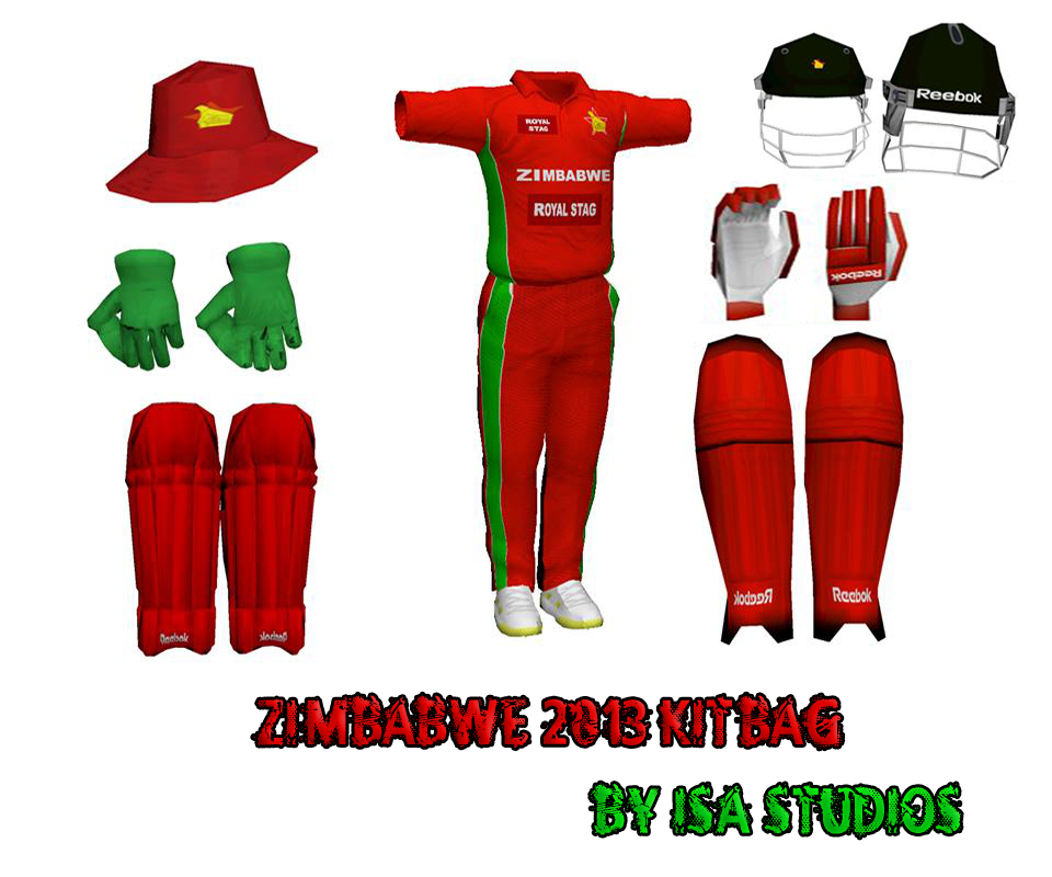 Zimbabwe ODI Kit 2013 for EA Cricket 07 EA Cricket 07 Patches and Tools Cricket 14IPL 7T20