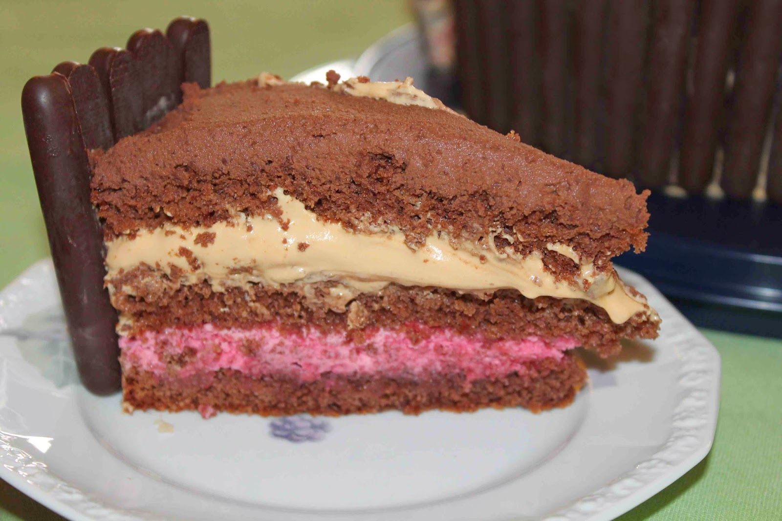 chokladtårta med hallon och ganache