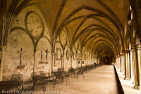 Cloister inside Salisbury Cathedral