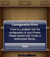 fix iBooks Configuration Error after 5.0.1 untethered jailbreak fix iBooks Configuration Error after 5.0.1 untethered jailbreak