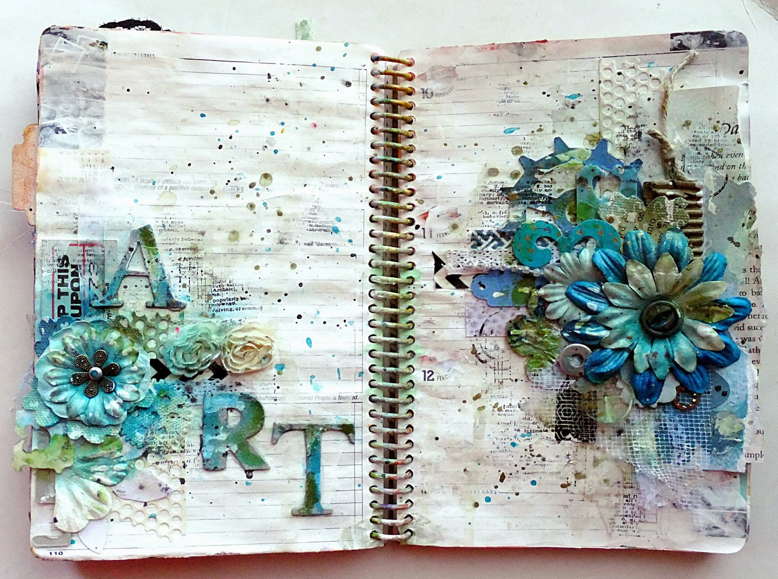 Artsy Lynn Art Journaling in 3 styles