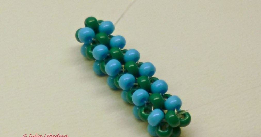 Beading for the very beginners Cubic right angle weave (single thread