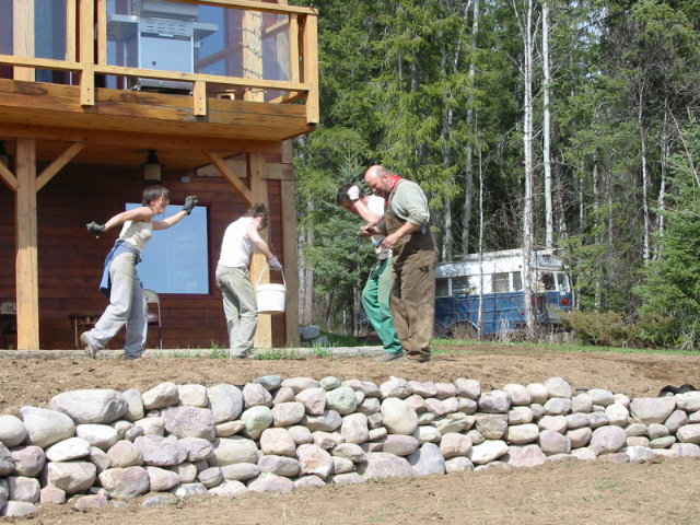 Landscaping at the Lodge May 2008