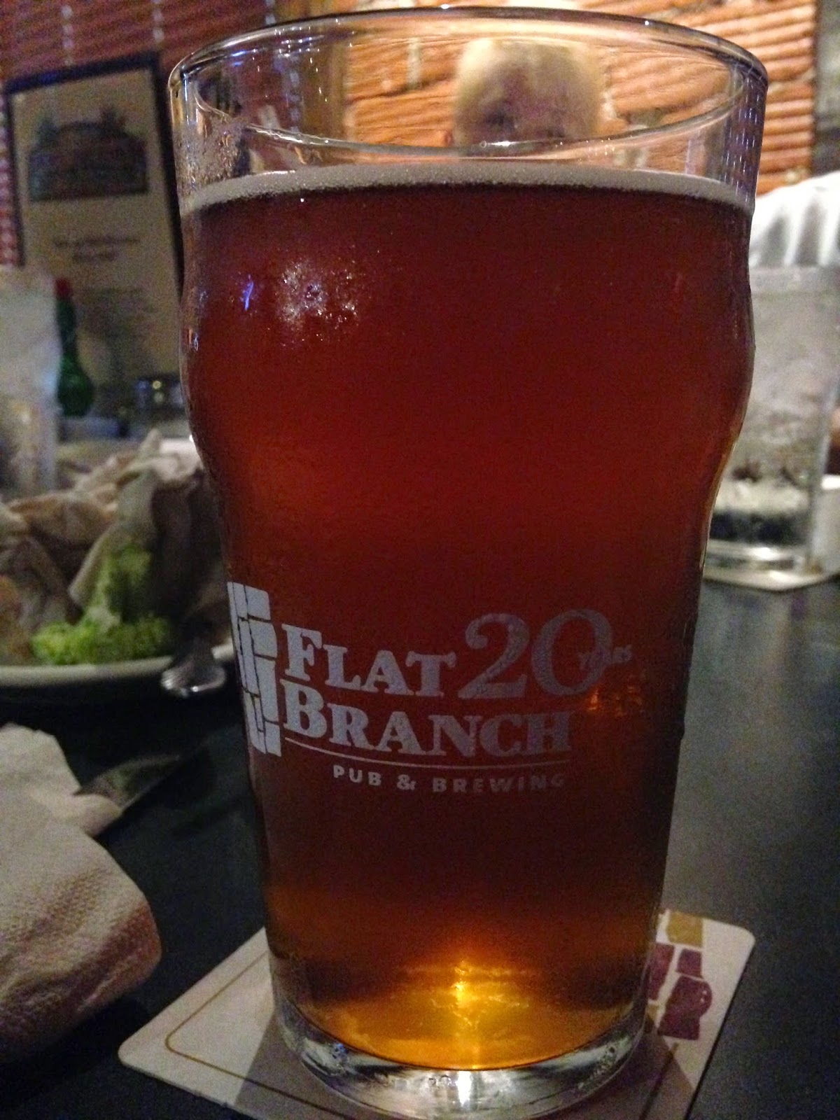 The Missouri Mom Green Chili Beer at Flat Branch Pub in Columbia, Missouri