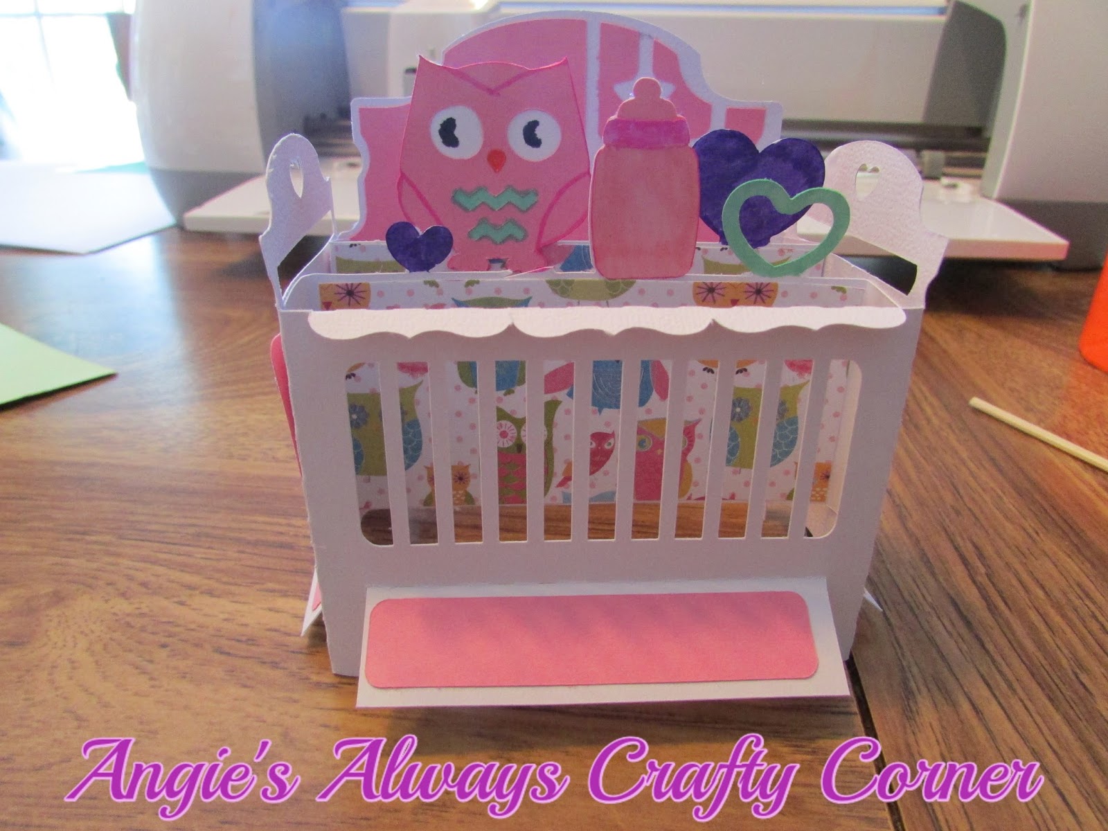 Angie's always crafty corner Crib Box Card for Baby