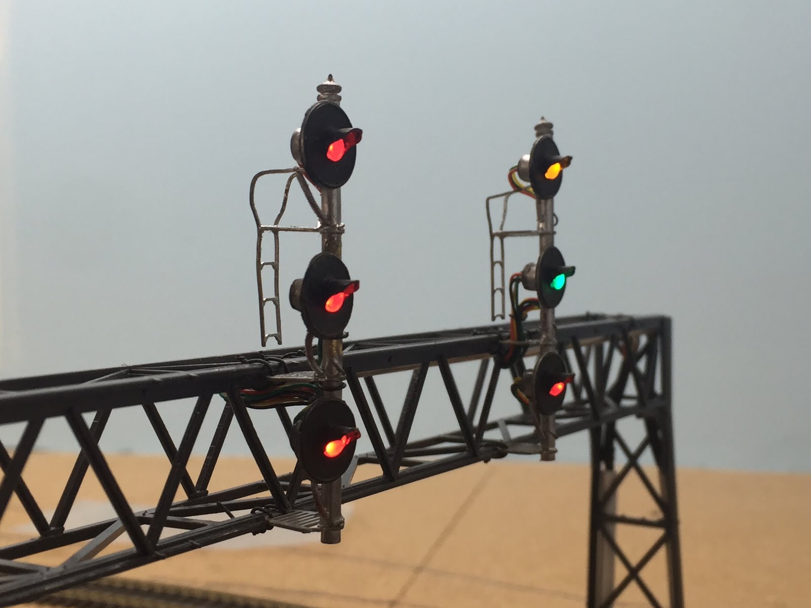 JL&T Railroad First Signal Bridge complete...