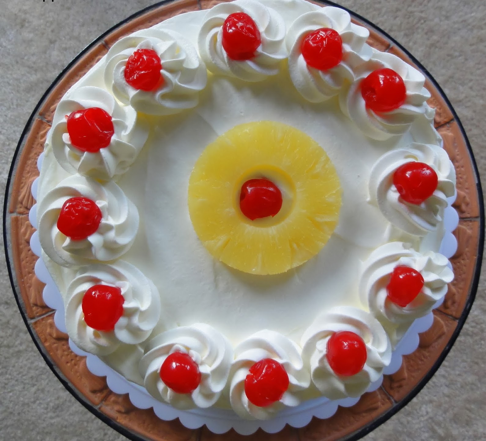 Pineapple Cream Cake Home cooking