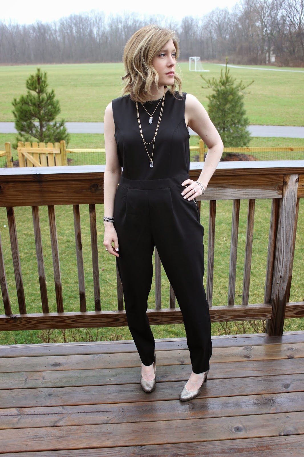 black jumpsuit for work